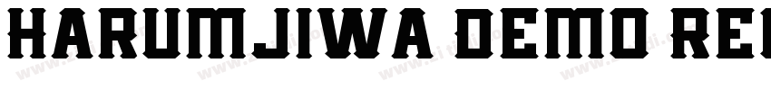 Harumjiwa Demo Regul字体转换